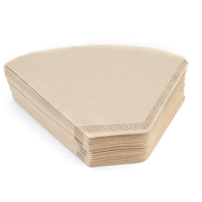 OEM ODM Acceptable V60 Coffee Paper Filter For 1 - 4 Cups 100 Sheets