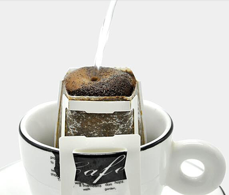 OEM Metal Coffee Brewer White Kraftdisposable Drip Coffee Filter Drip Bag